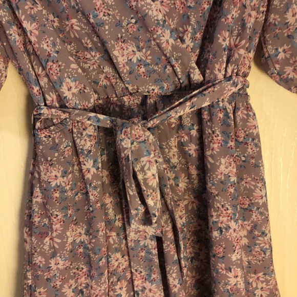Melrose and Market Lavender Floral Mini Dress size M - Picture 5 of 7